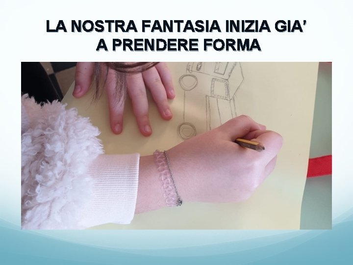 LA NOSTRA FANTASIA INIZIA GIA’ A PRENDERE FORMA 