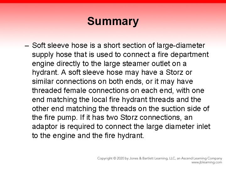Summary – Soft sleeve hose is a short section of large-diameter supply hose that
