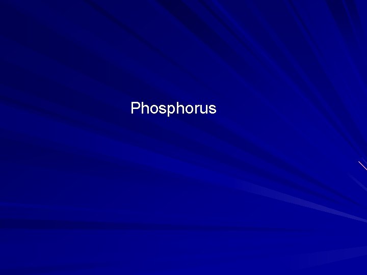 Phosphorus 