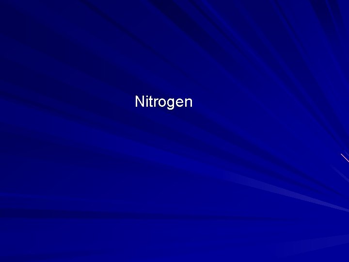 Nitrogen 