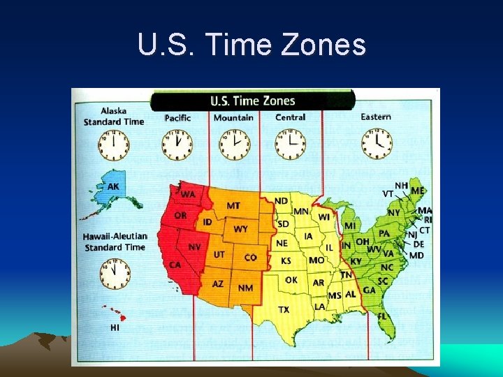 U. S. Time Zones 