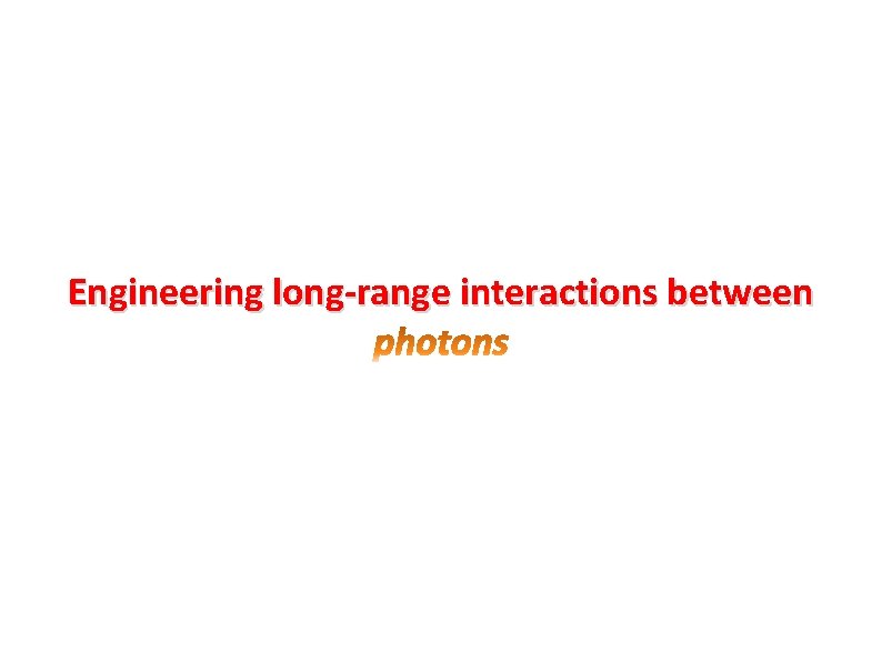 Engineering long-range interactions between 