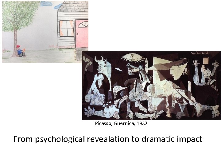 Picasso, Guernica, 1937 From psychological revealation to dramatic impact 