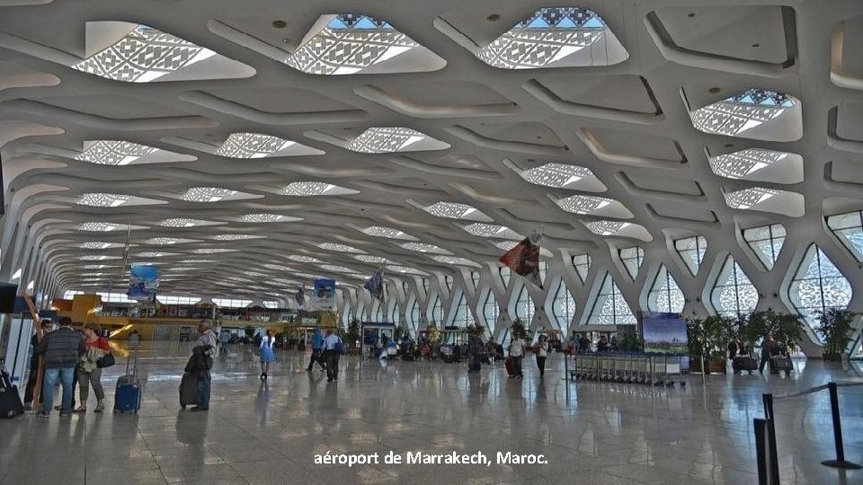 aéroport de Marrakech, Maroc. 