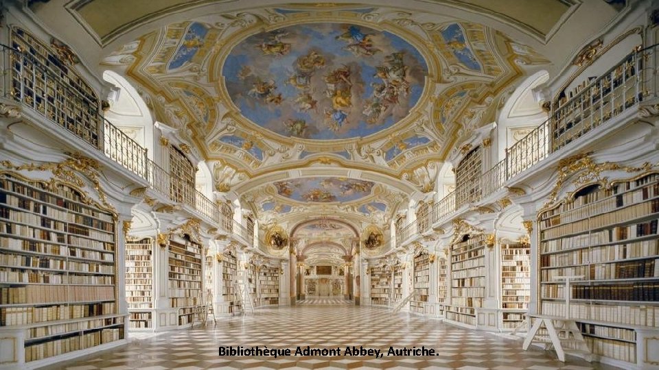 Bibliothèque Admont Abbey, Autriche. 