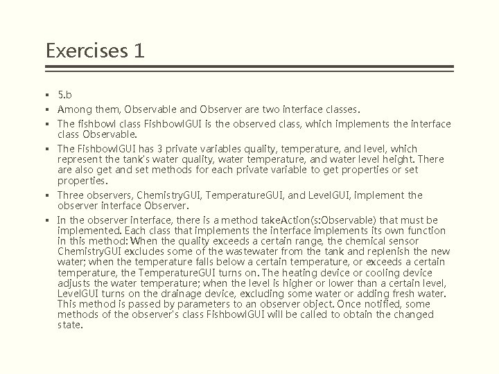 EXERCISES 1 Exercises 1 1 What are the
