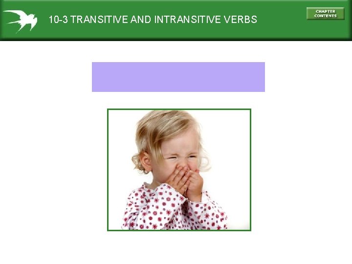 10 -3 TRANSITIVE AND INTRANSITIVE VERBS 