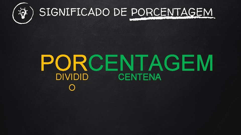 SIGNIFICADO DE PORCENTAGEM CENTENA DIVIDID O 