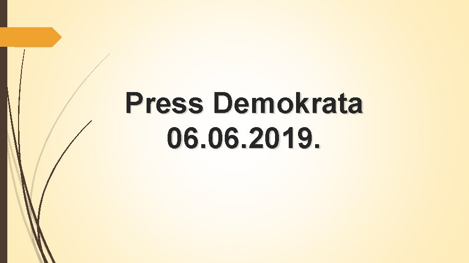 Press Demokrata 06. 2019. 