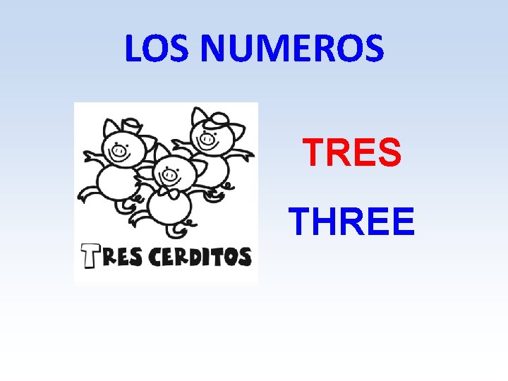 LOS NUMEROS TRES THREE 