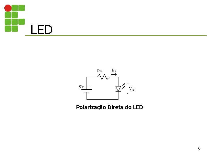 LED Polarização Direta do LED 6 
