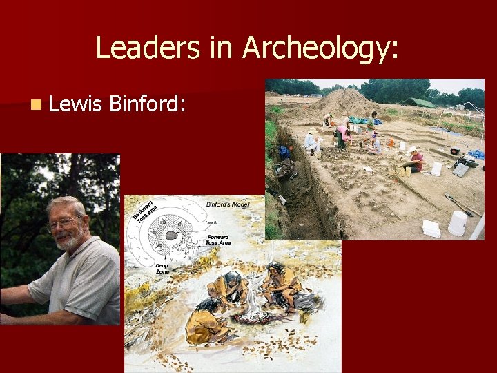 Leaders in Archeology: n Lewis Binford: Leaders in Archeology: n Lewis Binford:
