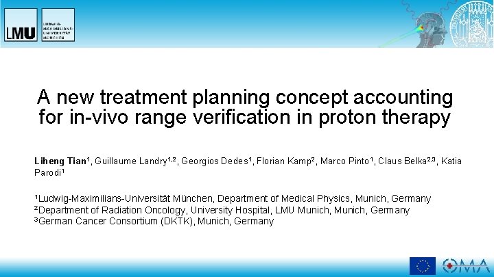 A new treatment planning concept accounting for in-vivo range verification in proton therapy Liheng