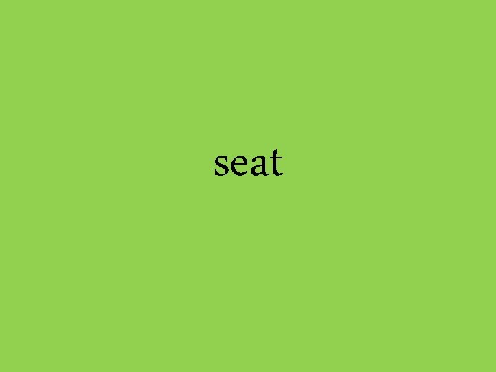 seat 