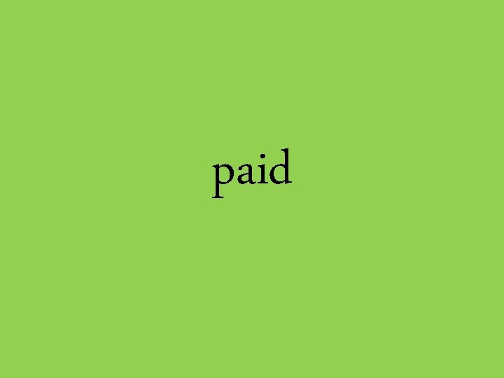 paid 