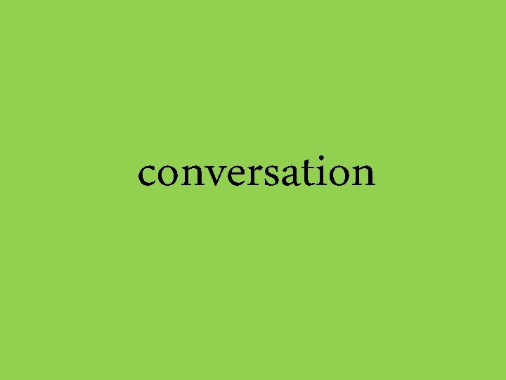 conversation 