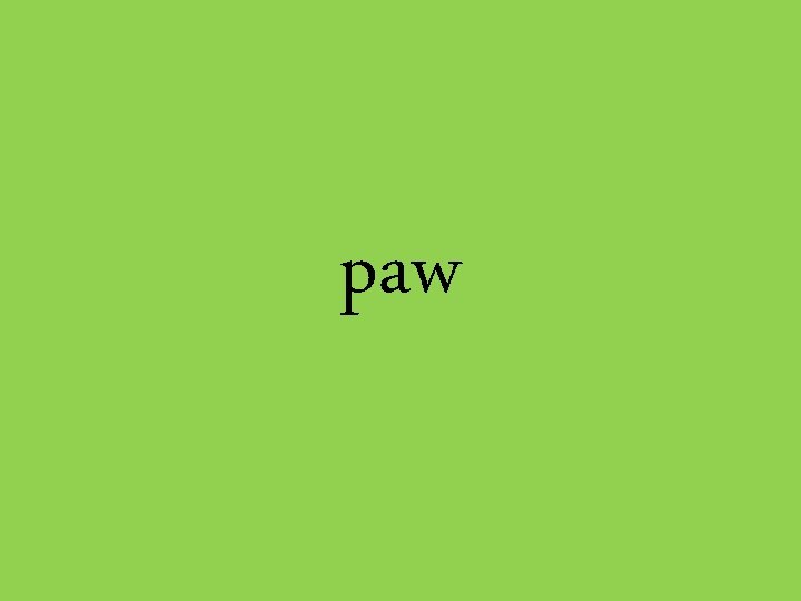 paw 