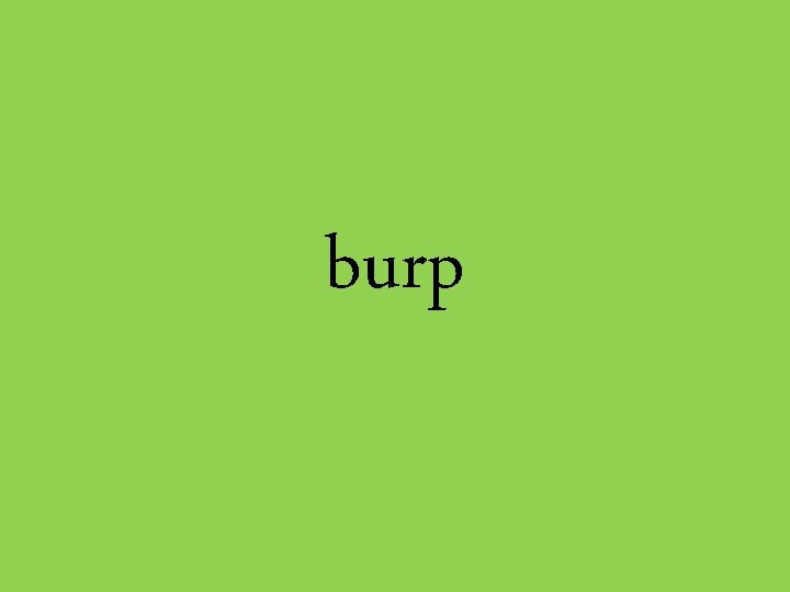 burp 