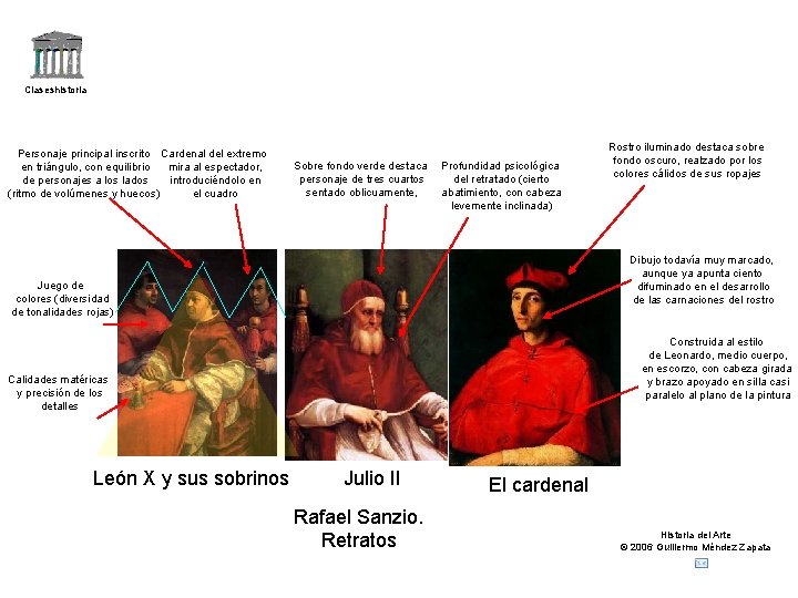 Claseshistoria Personaje principal inscrito Cardenal del extremo en triángulo, con equilibrio mira al espectador,