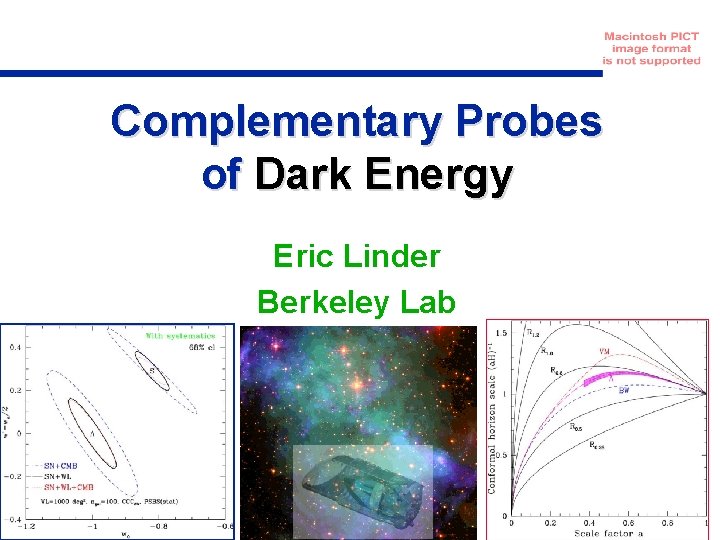 Complementary Probes of Dark Energy Eric Linder Berkeley Lab 