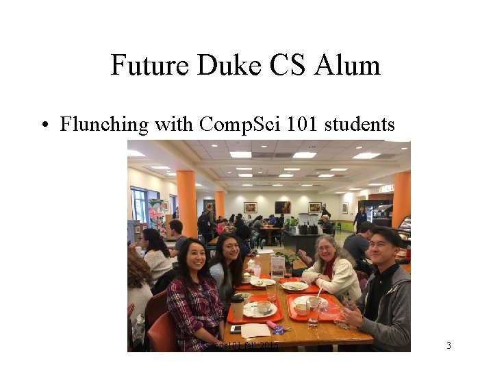 Future Duke CS Alum • Flunching with Comp. Sci 101 students cps 101 fall