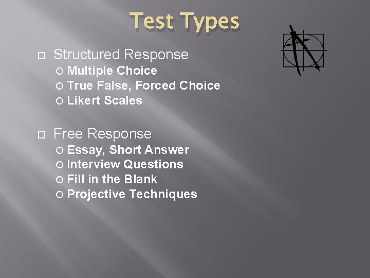 TEST DEVELOPMENT Why Develop a New Test meet