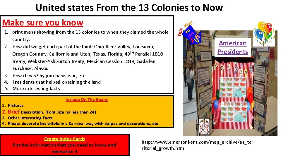 United states From the 13 Colonies to Now Make sure you know 1. print