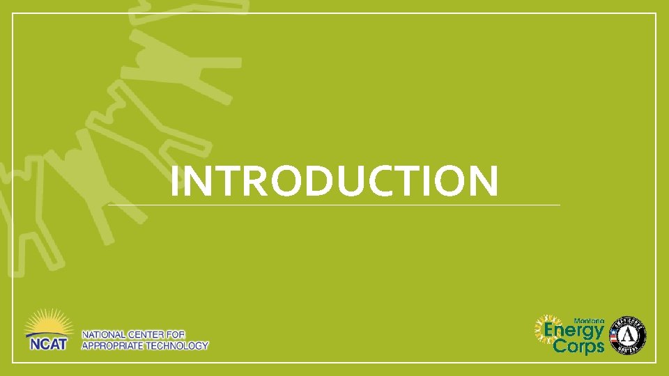 INTRODUCTION 