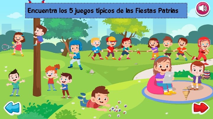 Encuentra los 5 juegos típicos de las Fiestas Patrias 