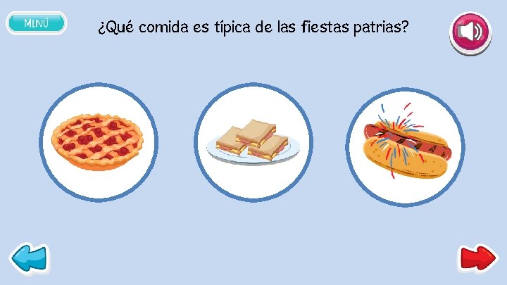 ¿Qué comida es típica de las fiestas patrias? 