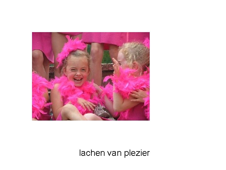 lachen van plezier 