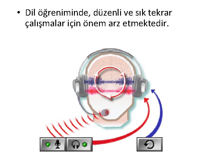  • Dil öğreniminde, düzenli ve sık tekrar çalışmalar için önem arz etmektedir. 