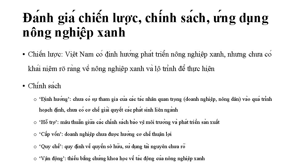 Đa nh gia chiê n lươ c, chi nh sa ch, ư ng du