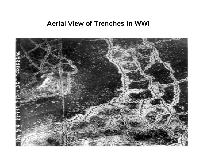Aerial View of Trenches in WWI 