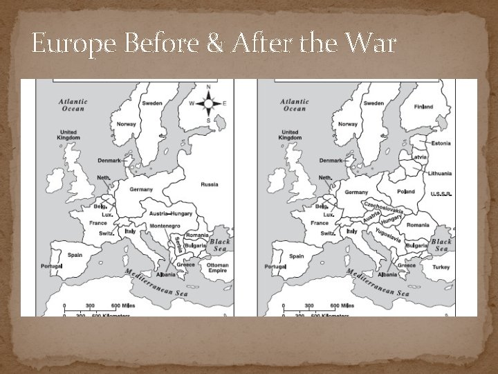 Europe Before & After the War 