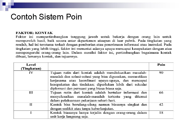 Contoh Sistem Poin Contoh Sistem Poin