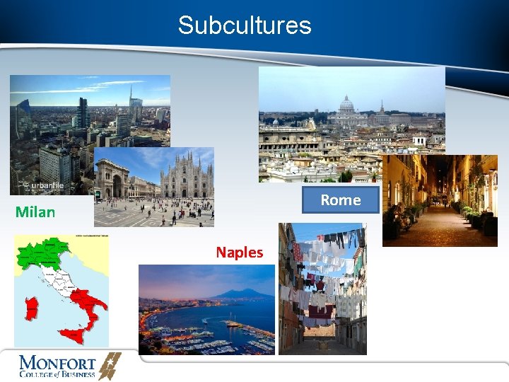 Subcultures Rome Milan Naples 