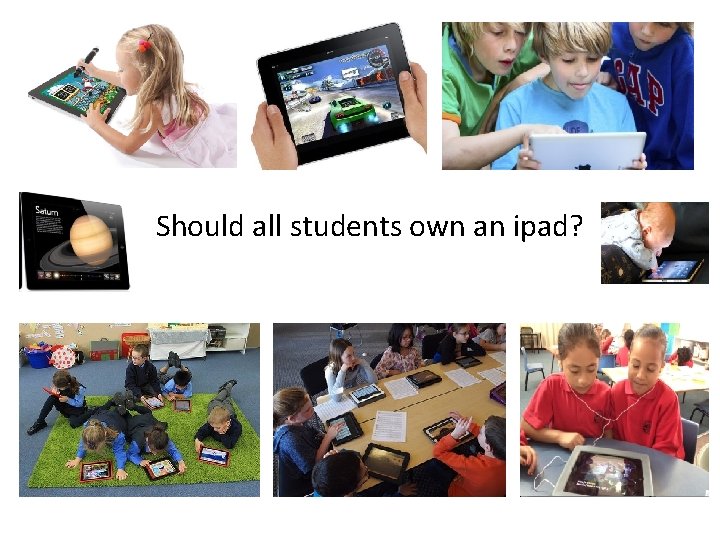 Should all students own an ipad? 