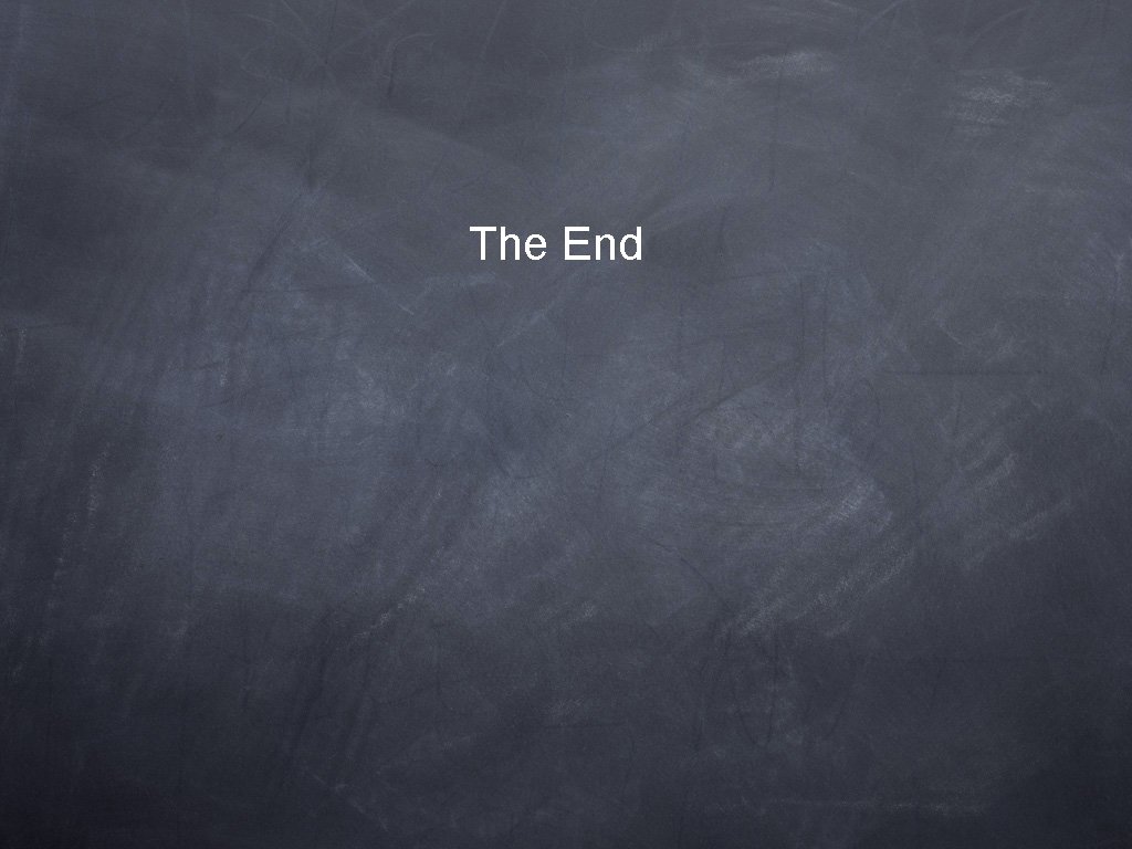 The End 