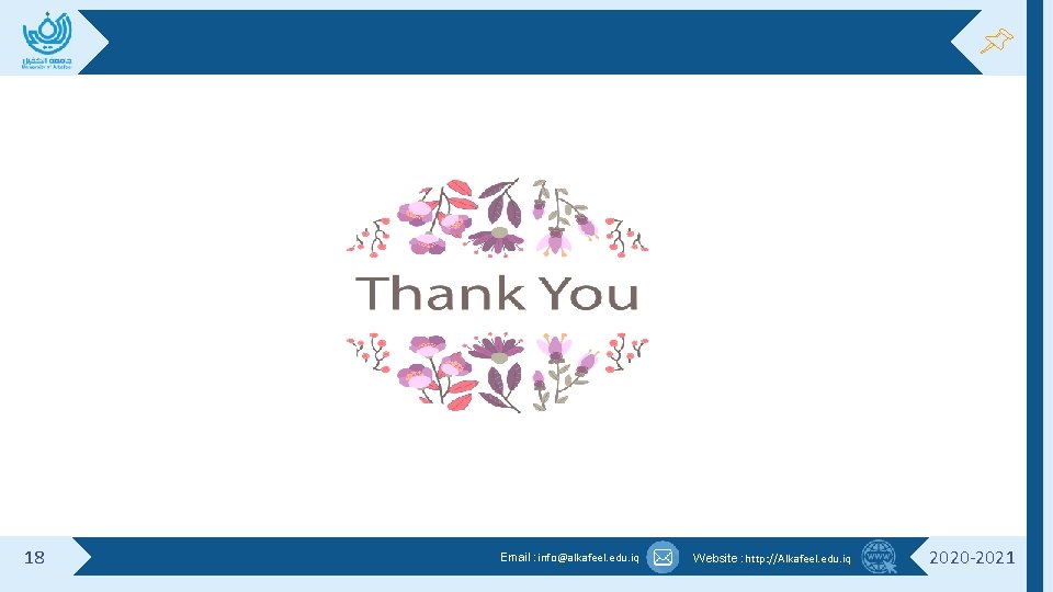 18 Email : info@alkafeel. edu. iq Website : http: //Alkafeel. edu. iq 2020 -2021 18 Email : info@alkafeel. edu. iq Website : http: //Alkafeel. edu. iq 2020 -2021