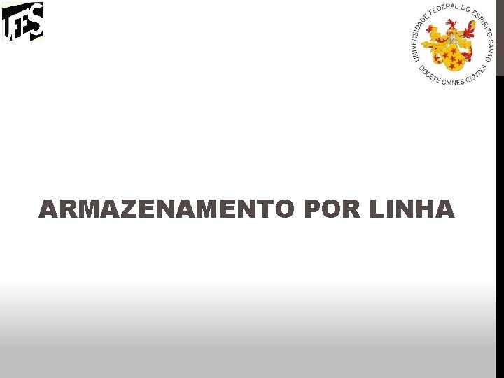 ARMAZENAMENTO POR LINHA 
