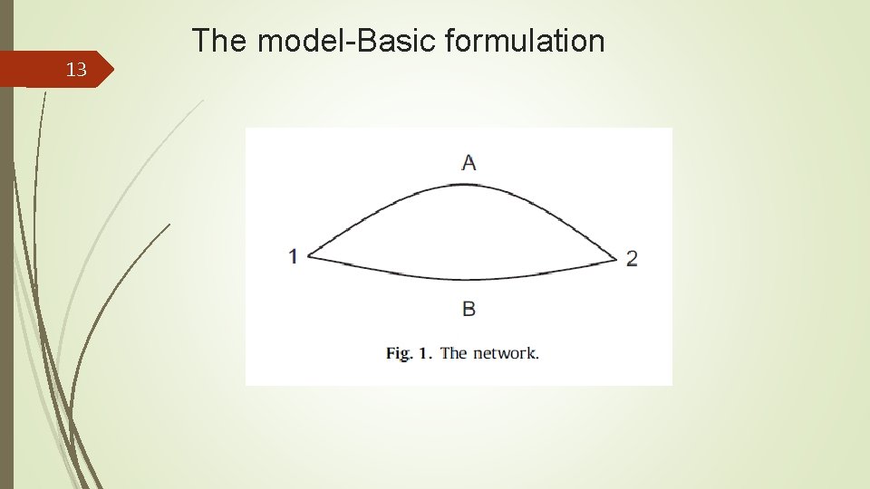 13 The model-Basic formulation 