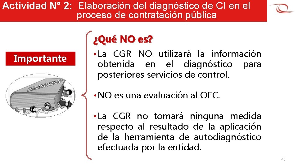 Actividad N° 2: Elaboración del diagnóstico de CI en el proceso de contratación pública