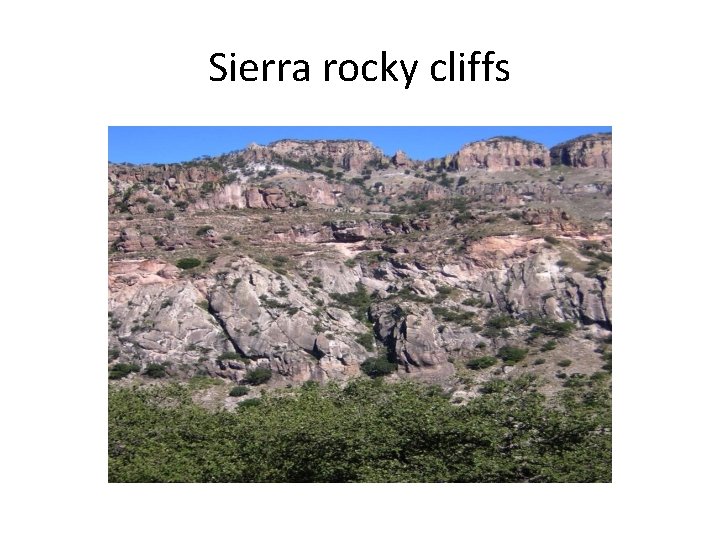 Sierra rocky cliffs 