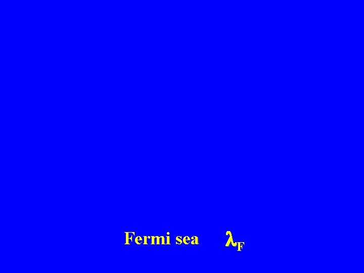 Fermi sea F 