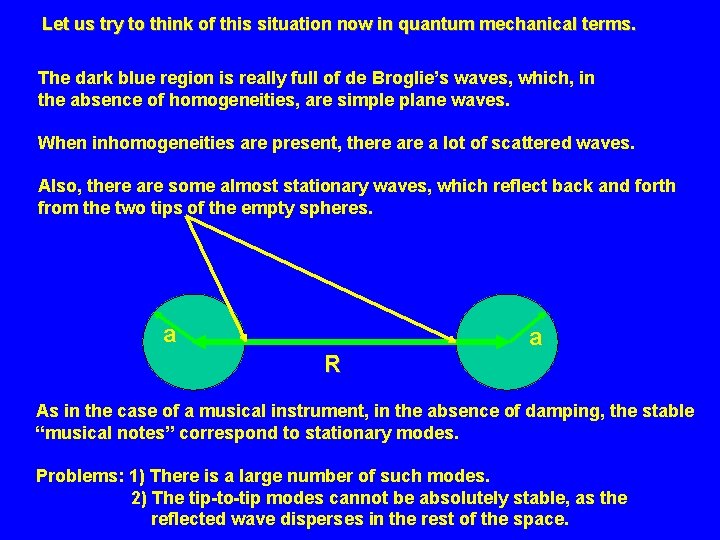 Let us try to think of this situation now in quantum mechanical terms. The