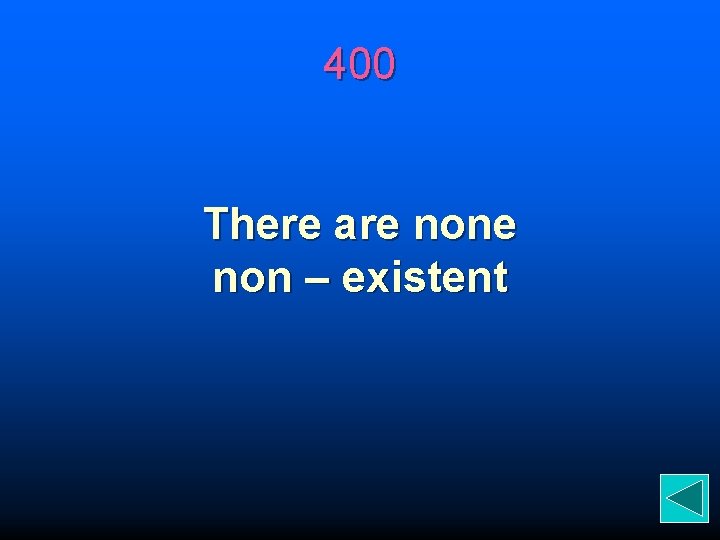 400 There are non – existent 