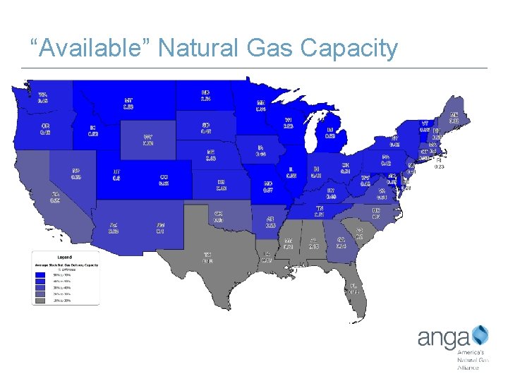 “Available” Natural Gas Capacity 