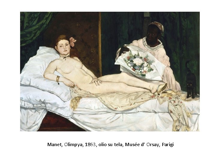 Manet, Olimpya, 1863, olio su tela, Musée d’ Orsay, Parigi 