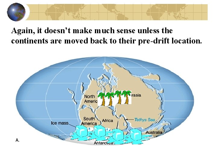 Again, it doesn’t make much sense unless the continents are moved back to their